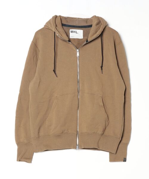 MHL.（エムエイチエル） ジップアップパーカー LARGE ベージュ メンズ
