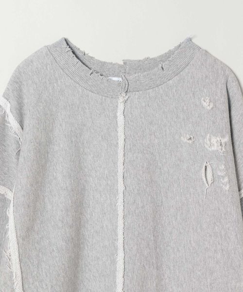 「JEANASIS」 スウェットカットソー FREE グレー レディース_画像4