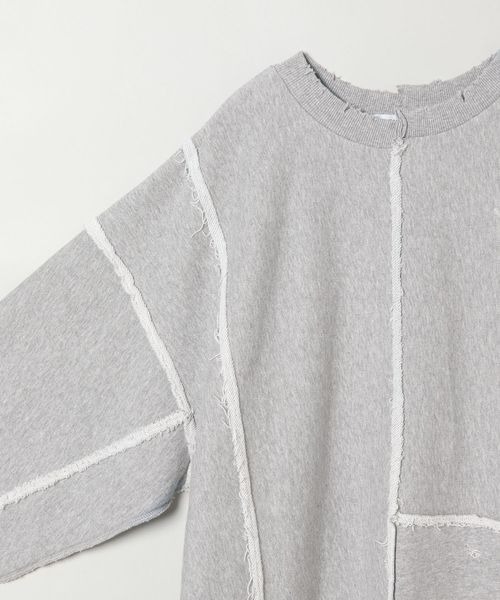 「JEANASIS」 スウェットカットソー FREE グレー レディース_画像5