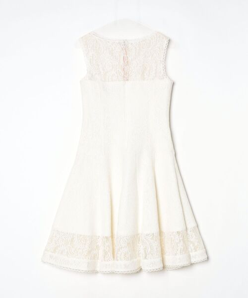 Tadashi Shoji 」 レースノースリーブワンピース M ベージュ