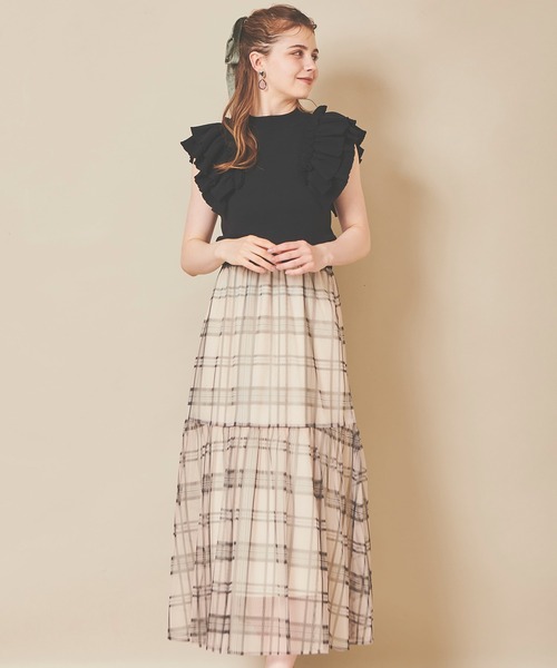 「31 Sons de mode」 ノースリーブニット 36 ベージュ レディース_画像8