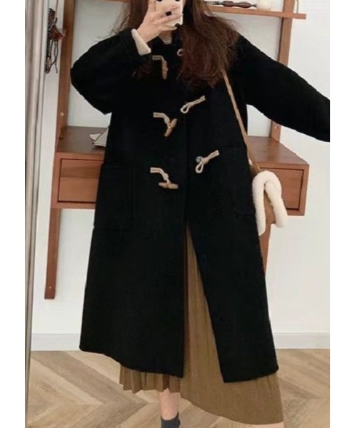 「LAUTRE COTE」 ダッフルコート SMALL ライトベージュ レディース_画像6