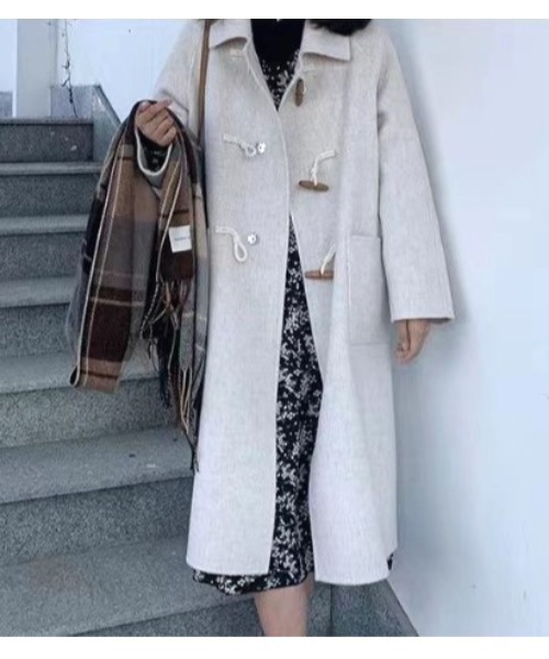 「LAUTRE COTE」 ダッフルコート SMALL ライトベージュ レディース_画像8