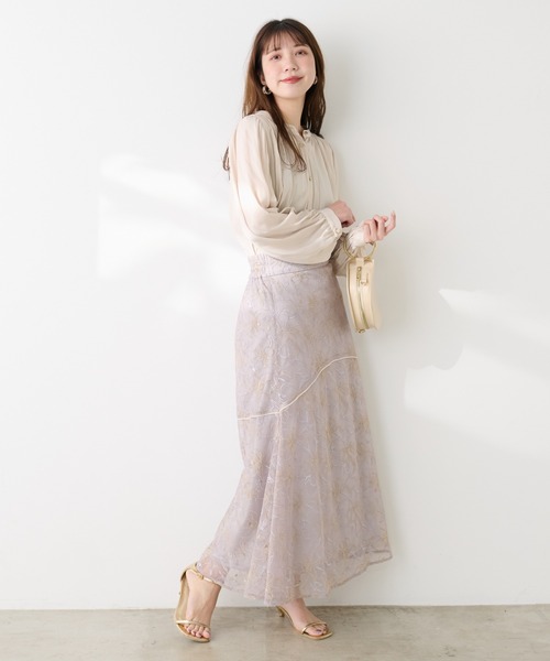 「natural couture」 長袖ブラウス FREE ブラウン レディース_画像5