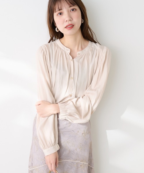 「natural couture」 長袖ブラウス FREE ブラウン レディース_画像7