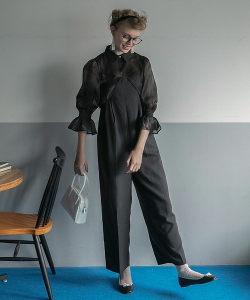 「BONLECILL noir」 オールインワン FREE ネイビー レディース_画像2