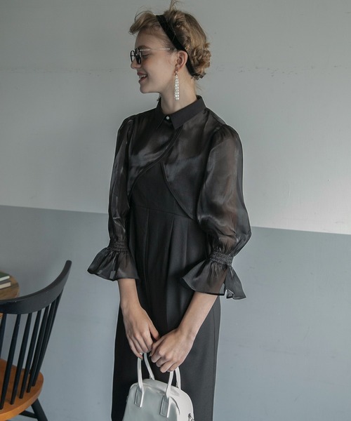 「BONLECILL noir」 オールインワン FREE ネイビー レディース_画像5