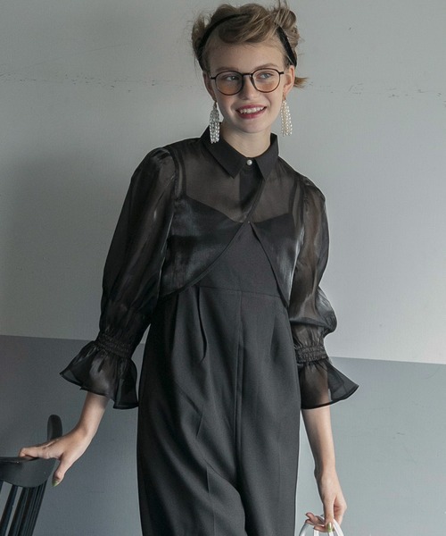 「BONLECILL noir」 オールインワン FREE ネイビー レディース_画像8