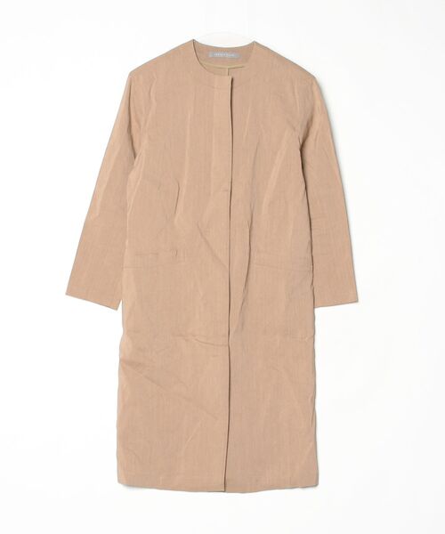theory luxe」 ノーカラーコート 32 ベージュ レディース ELEGANT COAT