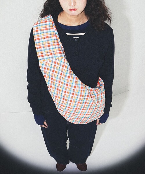 bPr BEAMS（bPrビームス） ショルダーバッグ バッグ チェック ラウンド