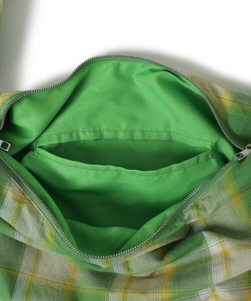 beams B.CHK ROUND ECO ショルダーバッグ グリーン bPr BEAMS（bPrビームス） ショルダーバッグ バッグ チェック ラウンド