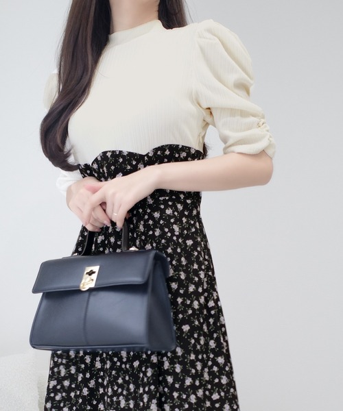 「mily bilet」 ドッキングワンピース LARGE ブラック レディース_画像5