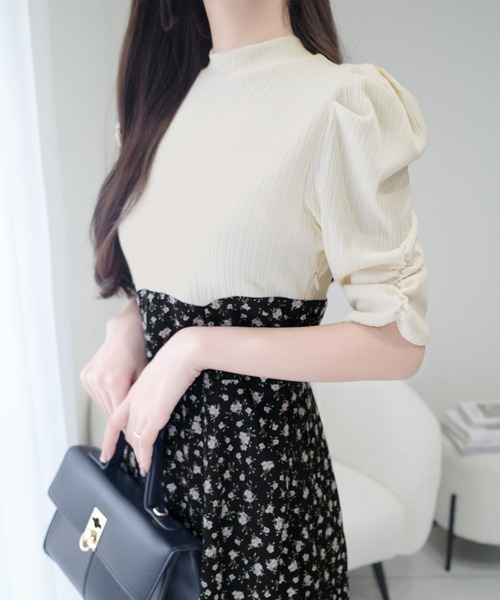 「mily bilet」 ドッキングワンピース LARGE ブラック レディース_画像7