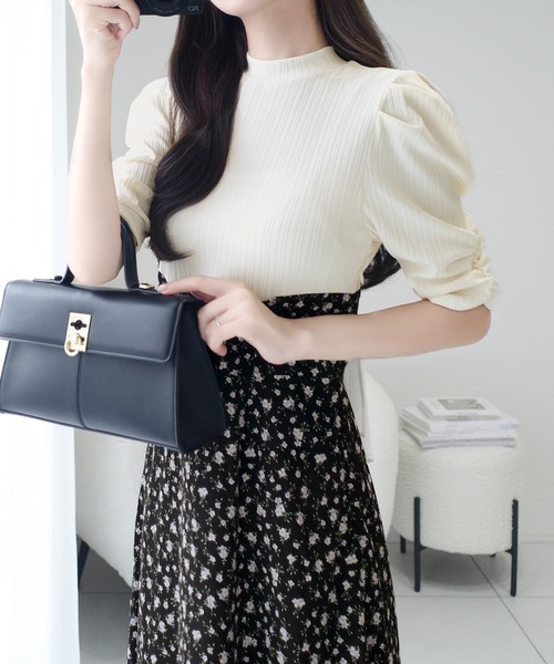 「mily bilet」 ドッキングワンピース LARGE ブラック レディース_画像8