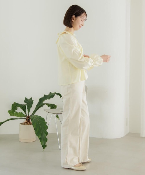 「flower」 長袖ブラウス FREE ホワイト レディース_画像4