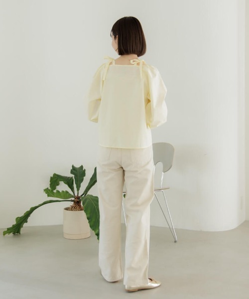 「flower」 長袖ブラウス FREE ホワイト レディース_画像5