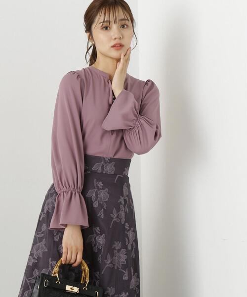 「PROPORTION BODY DRESSING」 長袖ブラウス SMALL ネイビー レディース_画像3