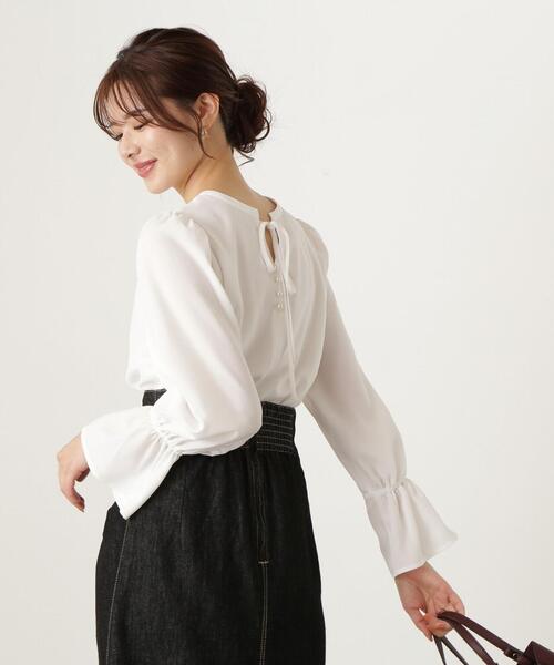 「PROPORTION BODY DRESSING」 長袖ブラウス SMALL ネイビー レディース_画像9