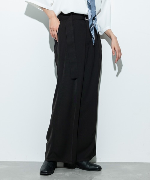 「JUNRED」 スラックス M ブラック メンズ_画像3