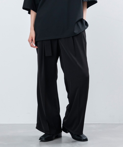 「JUNRED」 スラックス M ブラック メンズ_画像4