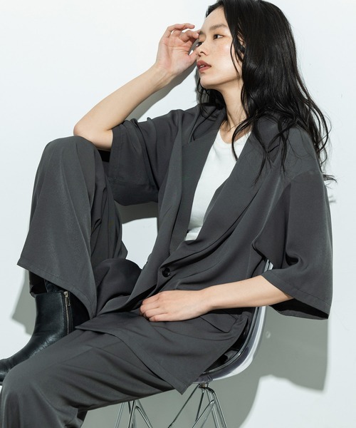 「JUNRED」 スラックス M ブラック メンズ_画像8