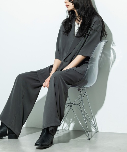 「JUNRED」 スラックス M ブラック メンズ_画像9