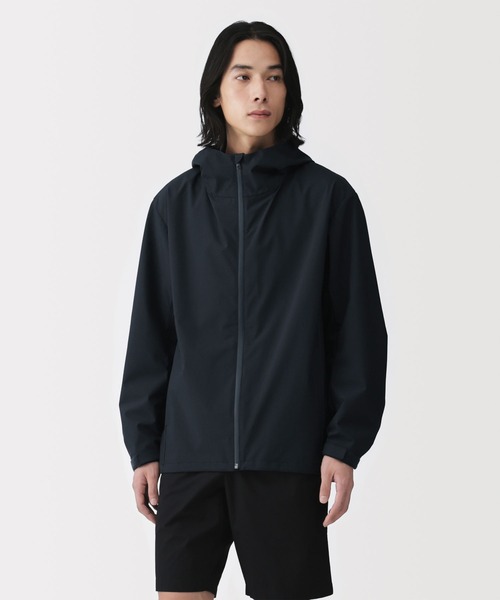 無印良品（MUJI） コート ジャケット 紳士 透湿撥水フードジャケット