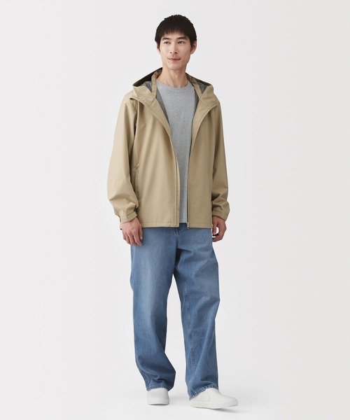 無印良品（MUJI） コート ジャケット 紳士 透湿撥水フードジャケット