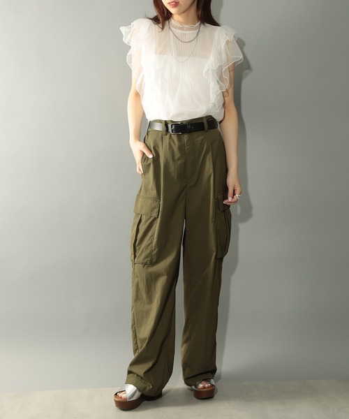 「MAISON BREEZE reveur」 ノースリーブブラウス FREE グレー レディース_画像5