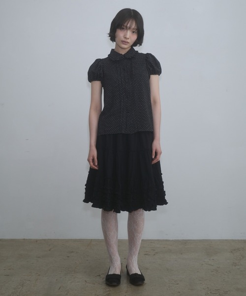 FEKETE スカート FEKETE（フェケテ） スカート frill midi flared skirt / フリル