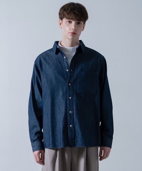 NULL シャツ 「nl」6oz デニム シャツ メンズ レディース : ZOZOTOWN