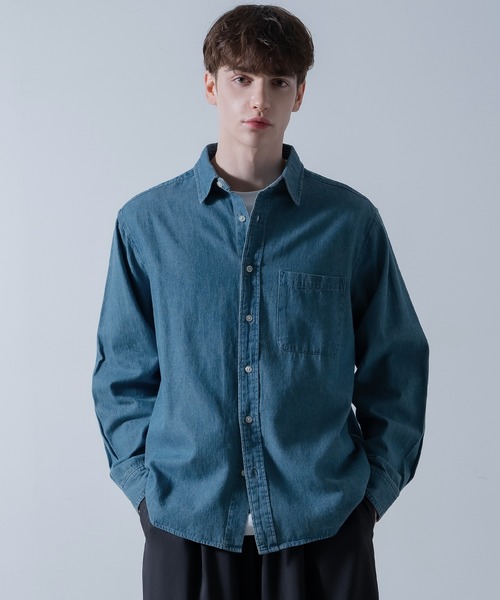 NULL シャツ 「nl」6oz デニム シャツ メンズ レディース : ZOZOTOWN