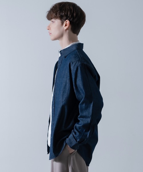 NULL シャツ 「nl」6oz デニム シャツ メンズ レディース : ZOZOTOWN