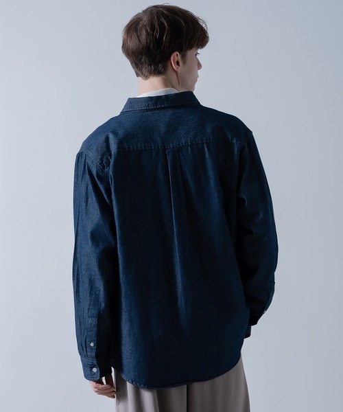 NULL シャツ 「nl」6oz デニム シャツ メンズ レディース : ZOZOTOWN