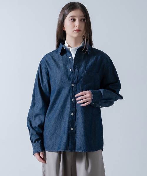 NULL シャツ 「nl」6oz デニム シャツ メンズ レディース : ZOZOTOWN