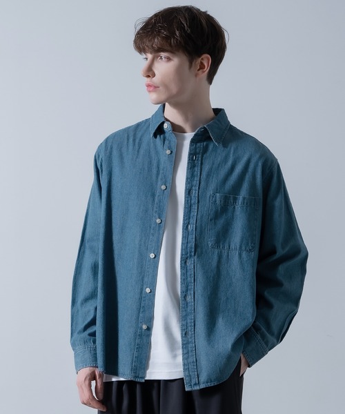 NULL シャツ 「nl」6oz デニム シャツ メンズ レディース : ZOZOTOWN