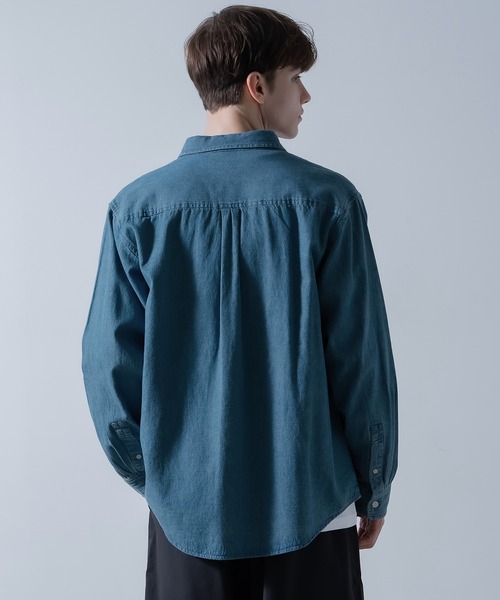 NULL シャツ 「nl」6oz デニム シャツ メンズ レディース : ZOZOTOWN