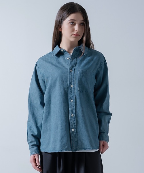 NULL シャツ 「nl」6oz デニム シャツ メンズ レディース : ZOZOTOWN