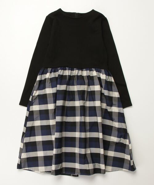 「green label relaxing」 「KIDS」ドッキングワンピース 140cm ネイビー キッズ_画像3