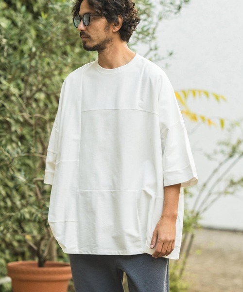 「CAMBIO」 7分袖Tシャツ M ブラック メンズ_画像3