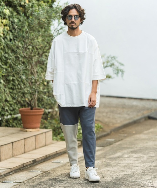 「CAMBIO」 7分袖Tシャツ M ブラック メンズ_画像4