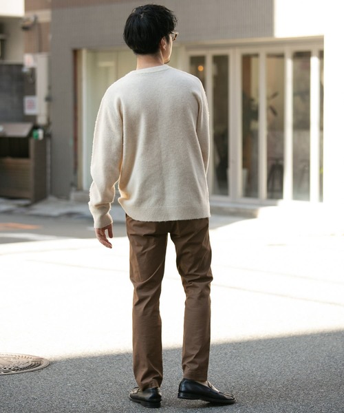 「URBAN RESEARCH ROSSO MEN」 長袖ニット MEDIUM ネイビー メンズ_画像9