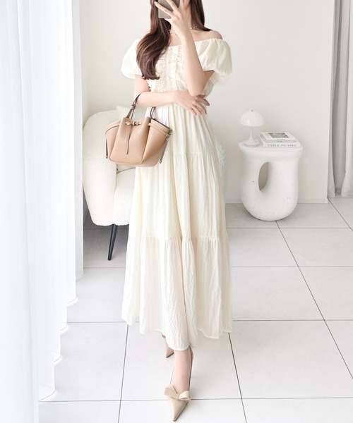 mily bilet ワンピース 夏 半袖 「mily bilet」甘さの中に、ほんのり