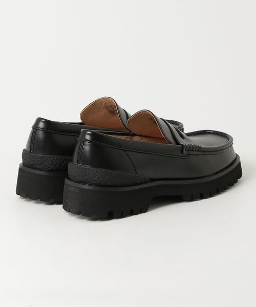 シューズ Yukoner Penny Black Leather メンズ_2