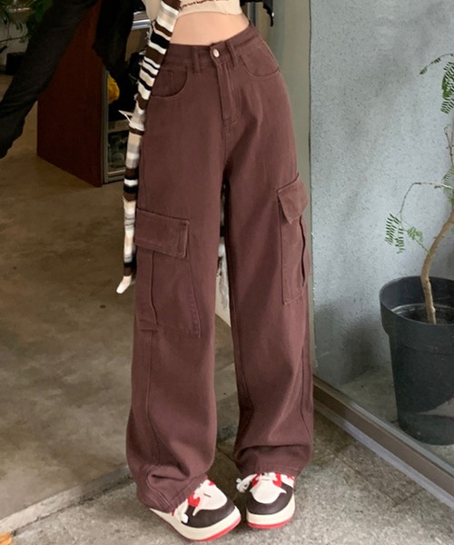 「DAY CLOSET」 デニムパンツ S ブラウン レディース_画像7