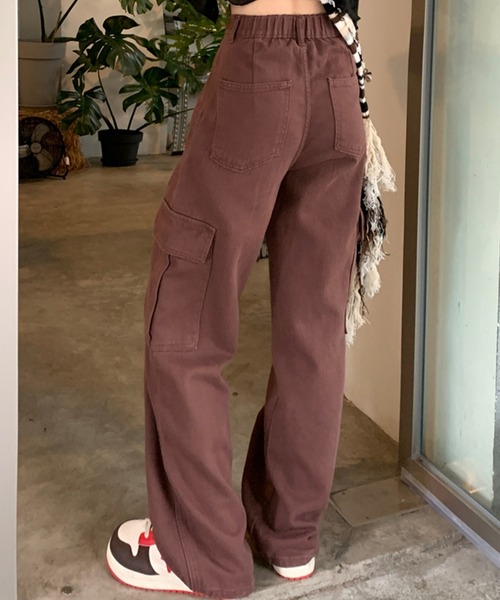 「DAY CLOSET」 デニムパンツ S ブラウン レディース_画像9