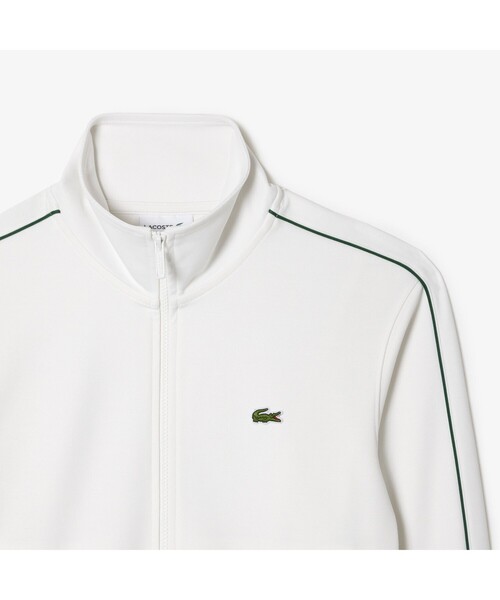 LACOSTE（ラコステ） ジャージブルゾン 2 エンジ メンズ : ZOZOTOWN