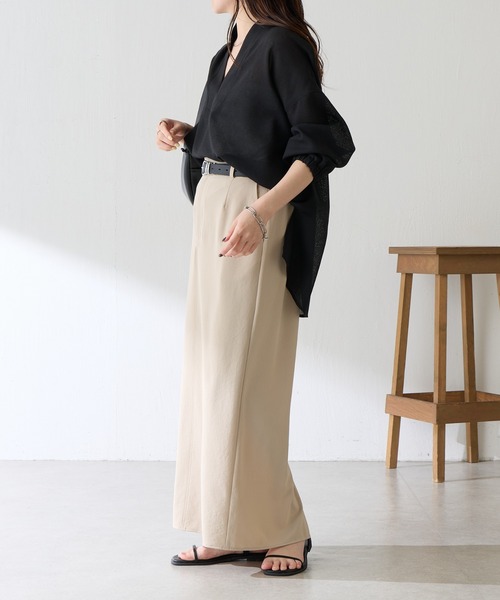 スカート 接触冷感/UVカット/ジャージタイトスカート/セットアップ可/WEB限定サイズ展開の画像