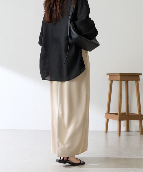 スカート 接触冷感/UVカット/ジャージタイトスカート/セットアップ可/WEB限定サイズ展開の画像