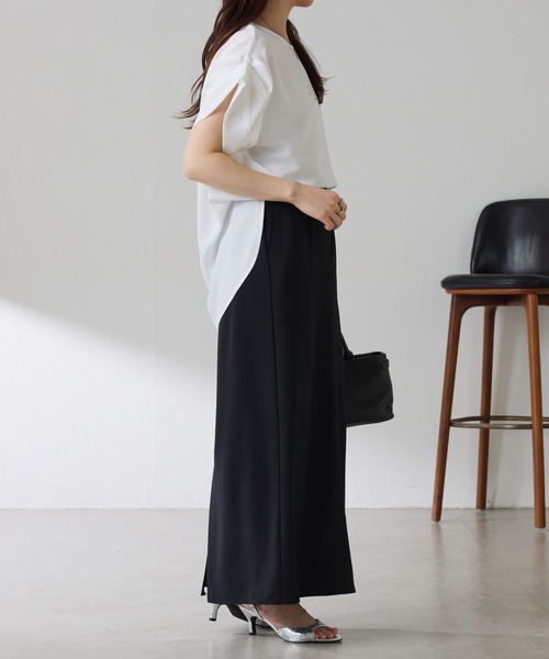 スカート 接触冷感/UVカット/ジャージタイトスカート/セットアップ可/WEB限定サイズ展開の画像